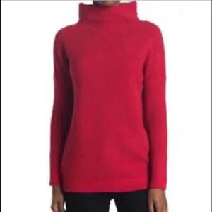 RDI Mock Neck Off Shoulder Rib Sweater S